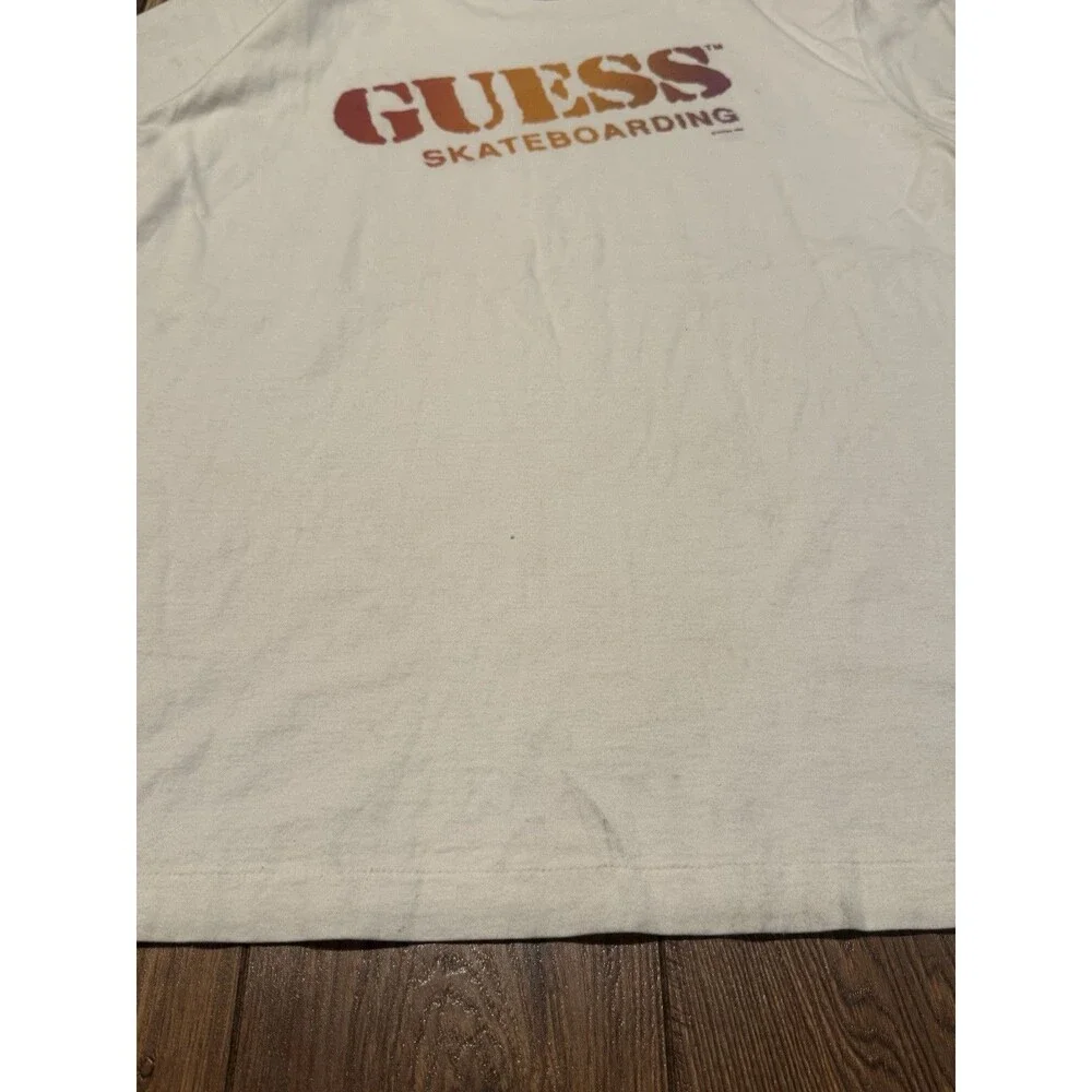 RARE Vintage 80s Guess Skateboarding USA T-Shirt Streetwear Sz M (SEE PICS!) - Picture 5 of 8